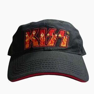 Vintage KISS Hotter Than Hell 2005 Winterland Concept One Black Baseball Hat Cap